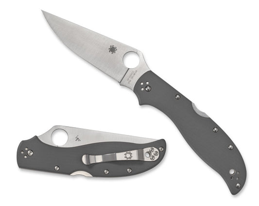 Spyderco Stretch 2 XL 3.99" CPM Cru-Wear Gray G-10 Folding Knife C258GPGYCW