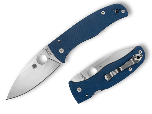 Spyderco Bodacious 3.63" CPM SPY27 Cobalt Blue G-10 Folding Knife C263GPCBL