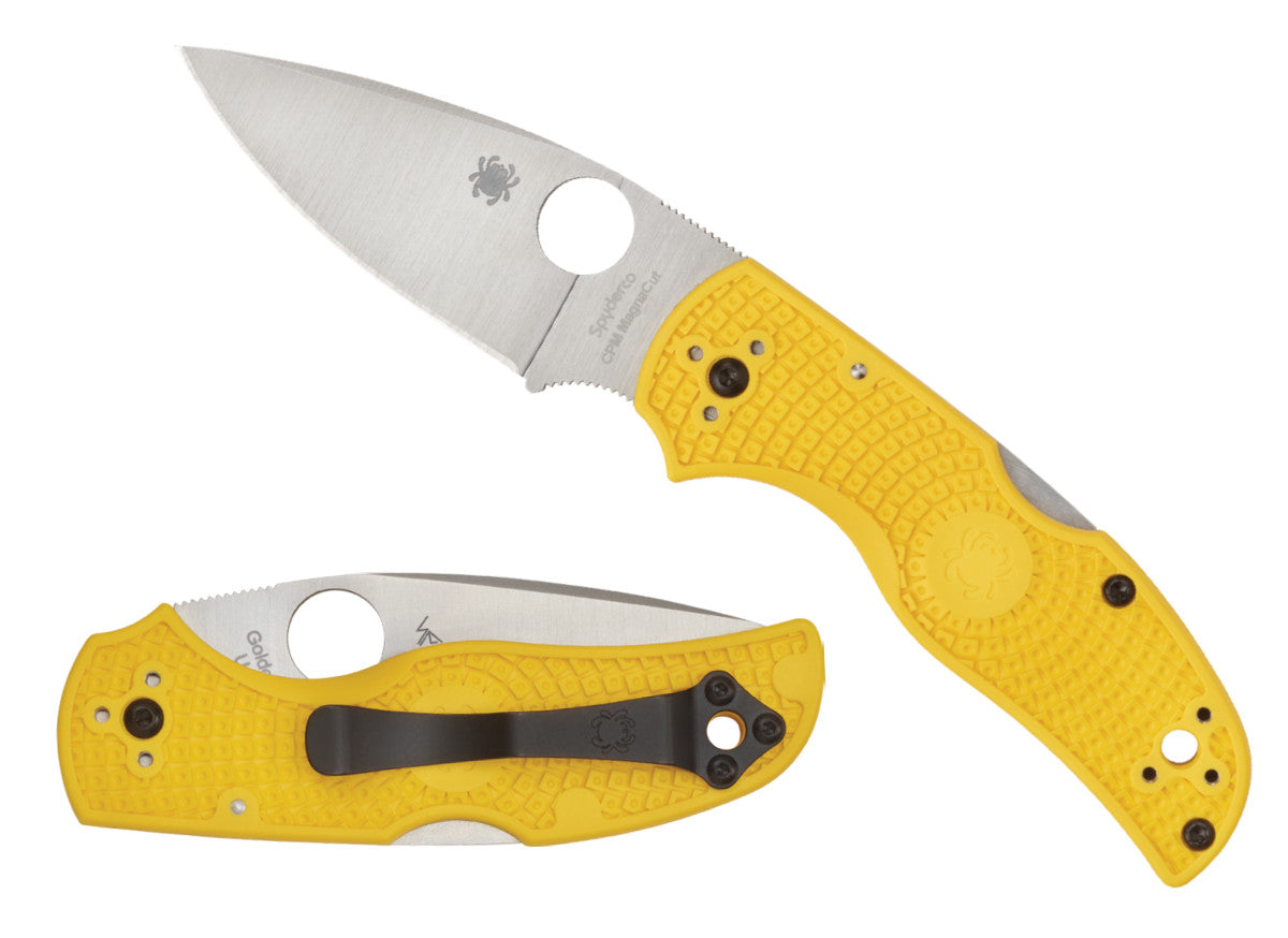 Spyderco Native 5 Salt 2.98" CPM Magnacut Yellow FRN Folding Knife C41PYL5