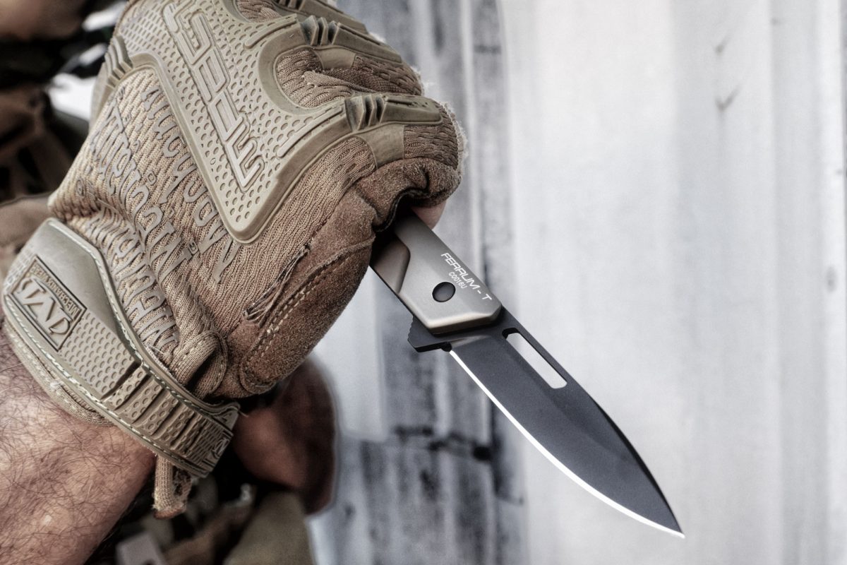 Extrema Ratio Ferrum T Tactical Mud 2.87" N690 Folding Knife