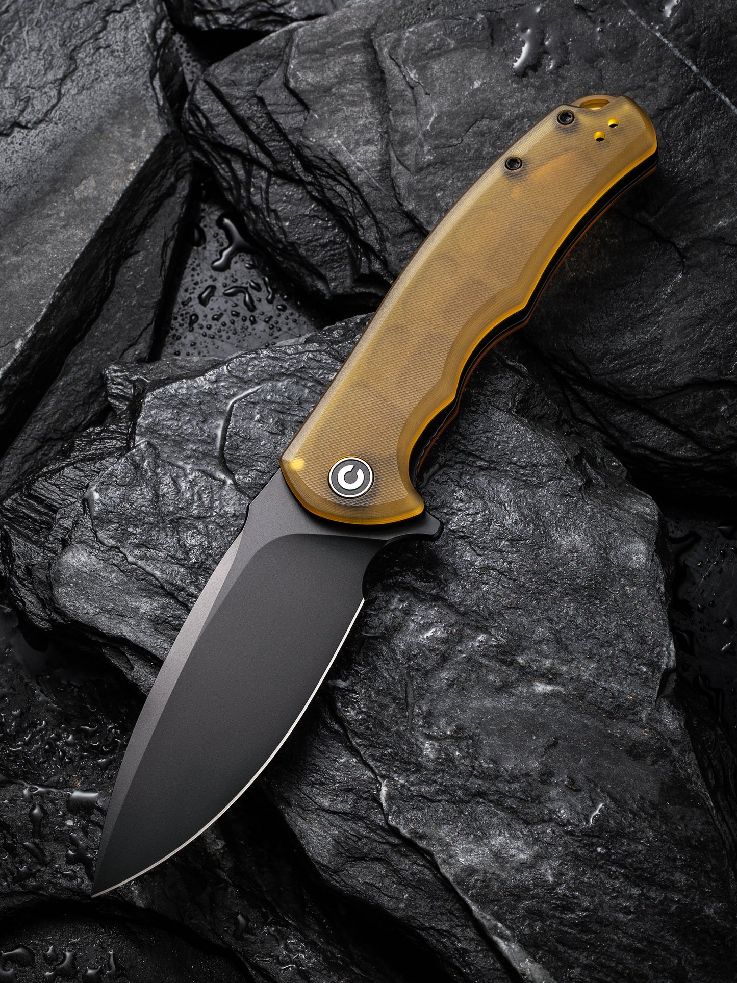 Civivi Praxis 3.75" 9Cr18MoV Black Bead Blasted Ultem Folding Knife C803M