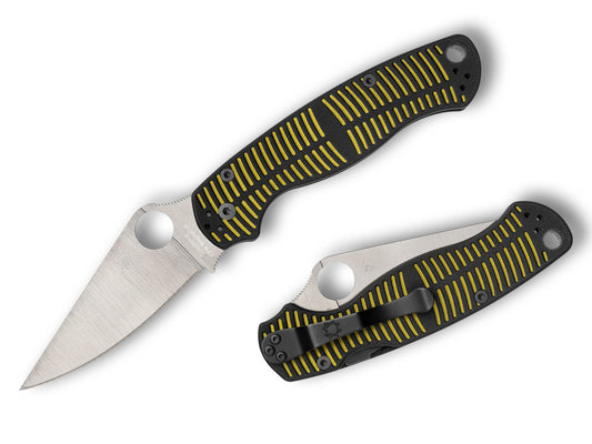 Spyderco ParaMilitary 2 Salt CPM Magnacut Yellow/Black G-10 Folding Knife C81GBKYLMCP2