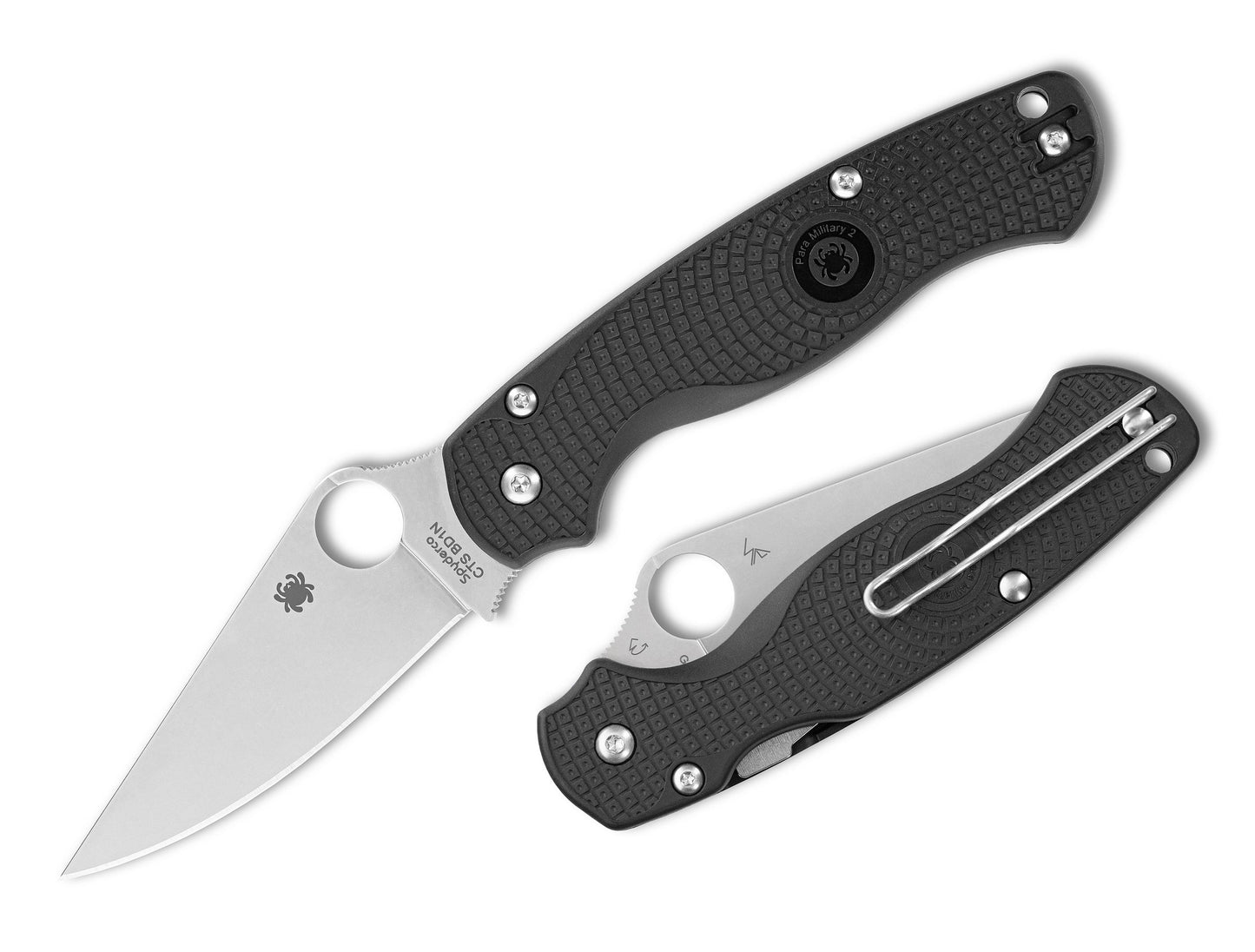 Spyderco ParaMilitary 2 Lightweight 3.47" CTS BD1N FRN Folding Knife C81PBK2