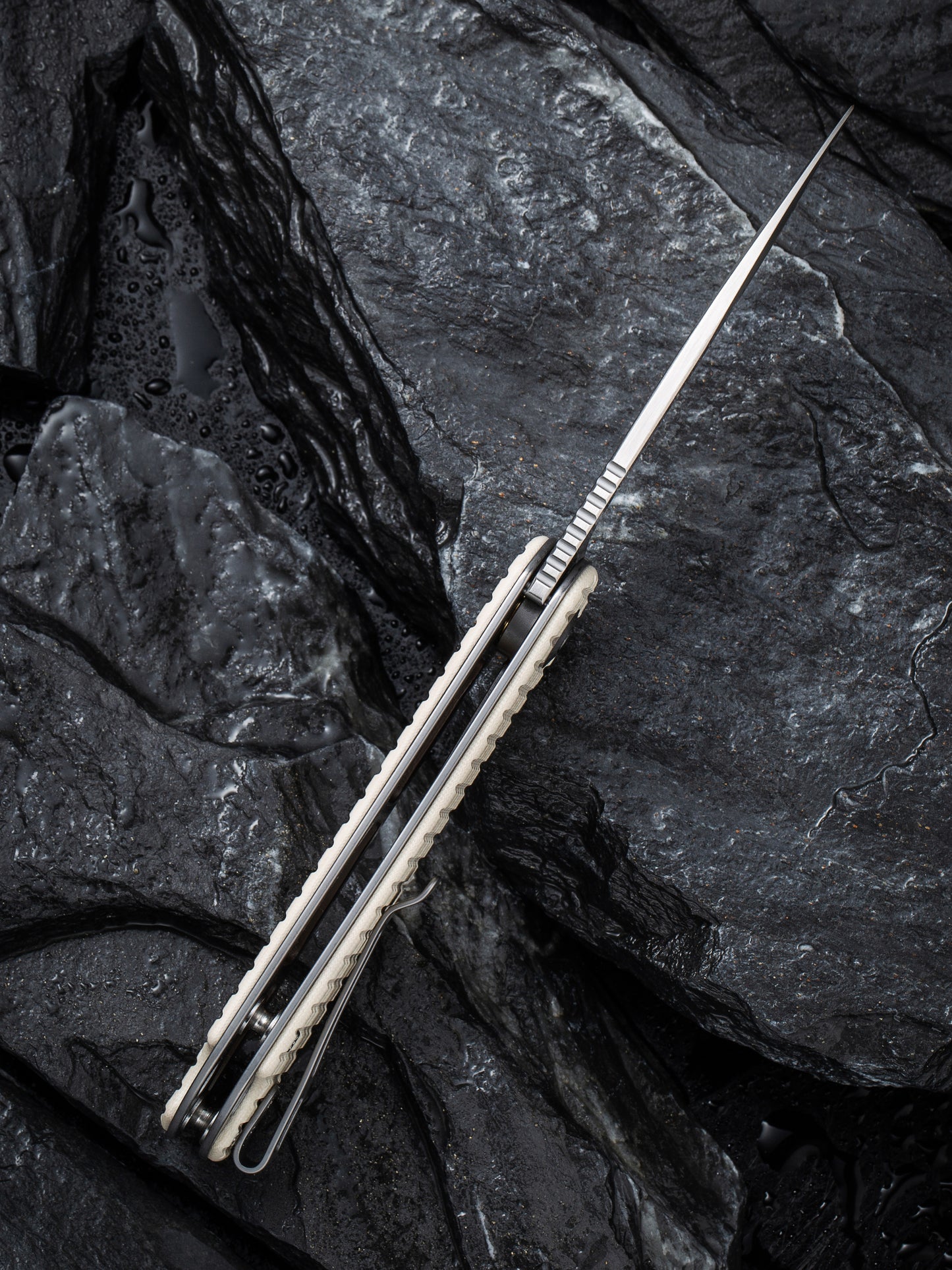 Civivi Elementum 2.96" D2 Frag Patterned Ivory G10 Folding Knife C907A-3