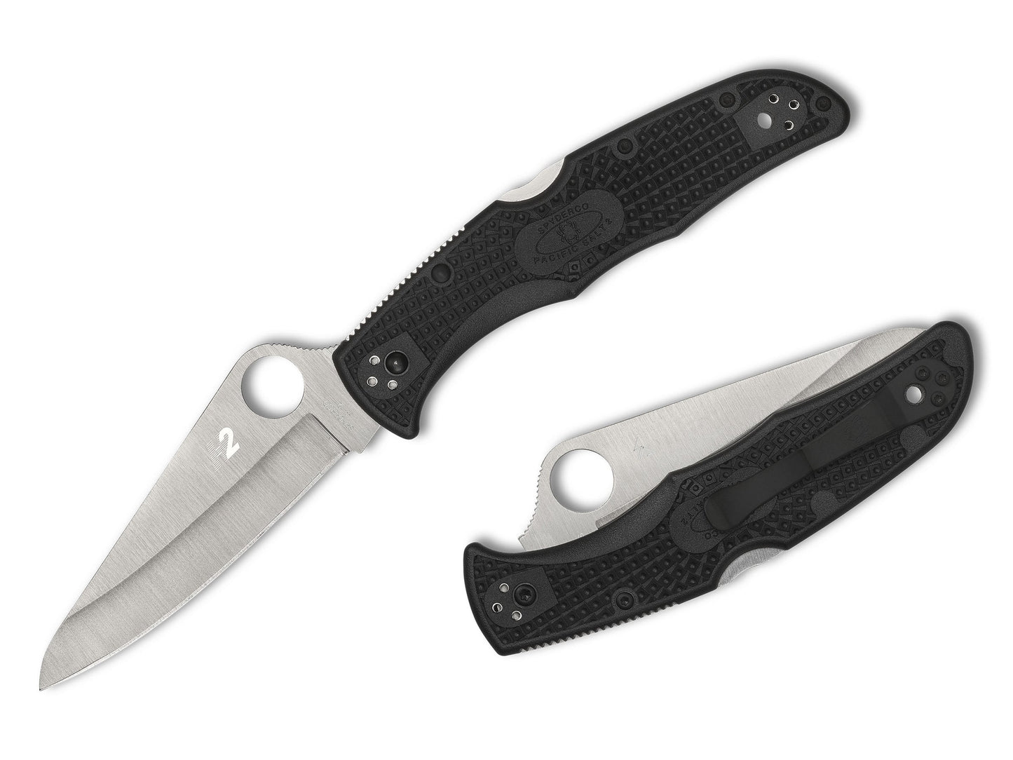 Spyderco Pacific Salt 2 3.78” H-1 Rustproof Folding Knife C91PBK2