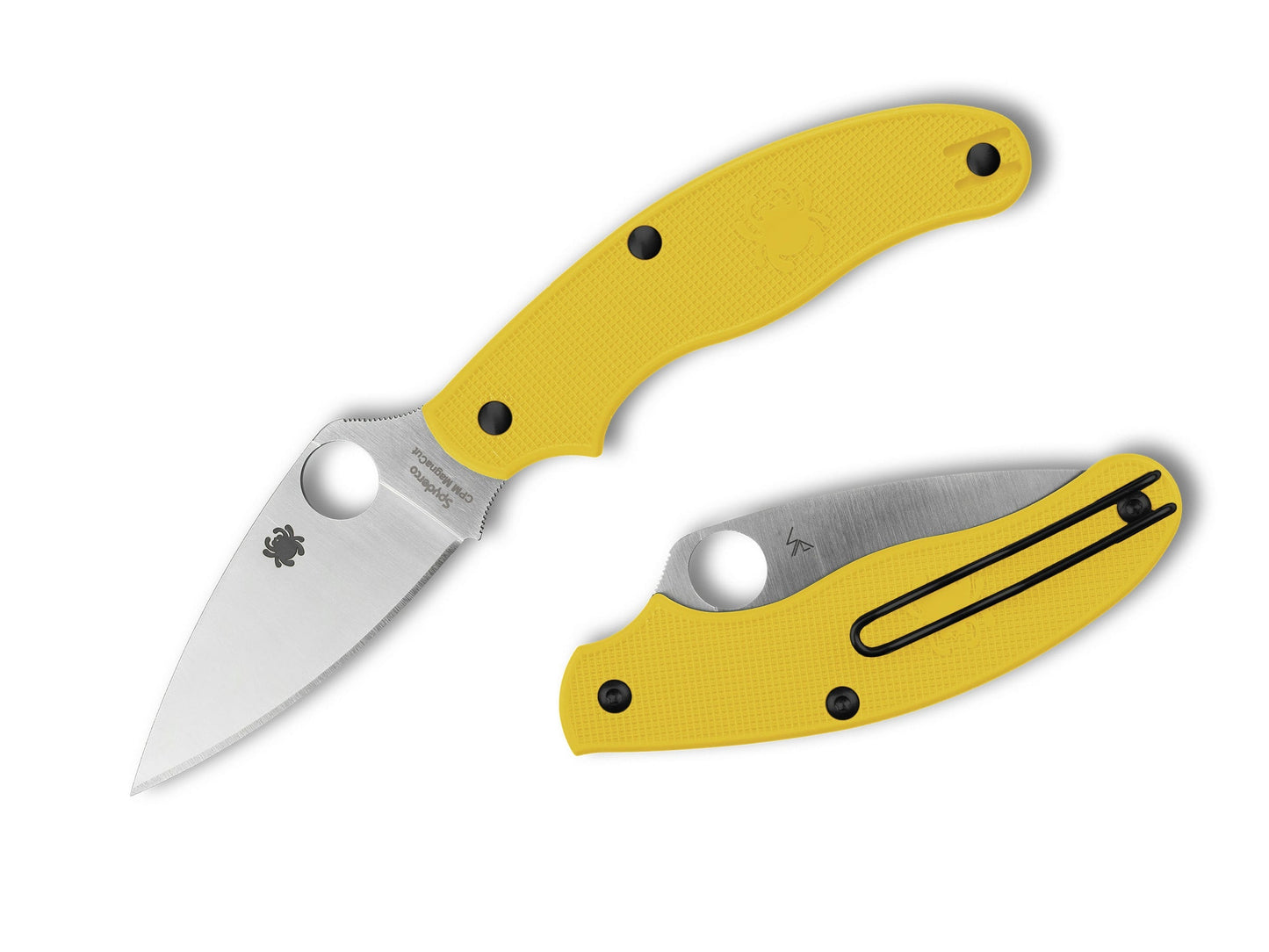 Spyderco UK Penknife Salt 2.98" CPM Magnacut Yellow FRN Slipjoint Folding Knife C94PYL