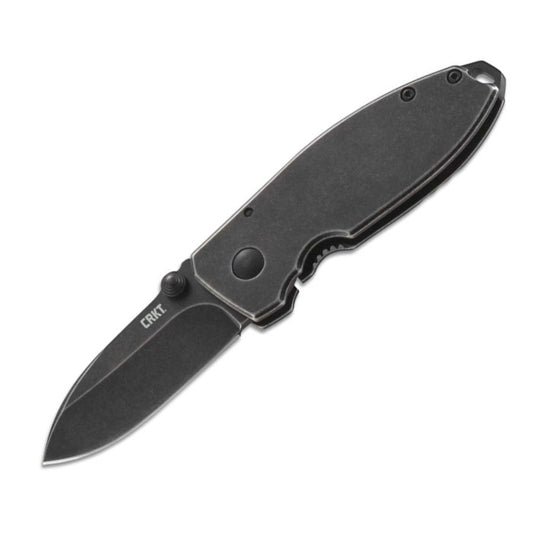 CRKT Squid 2.25" Black Stonewash Folding Knife - Lucas Burnley design - 2490KS