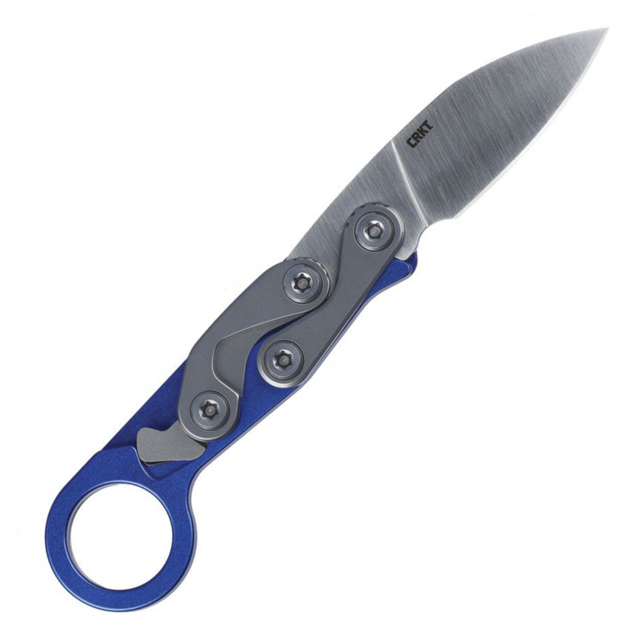 CRKT Provoke EDC 2.56" D2 Satin Blue Folding Knife - Joe Caswell Design 4050