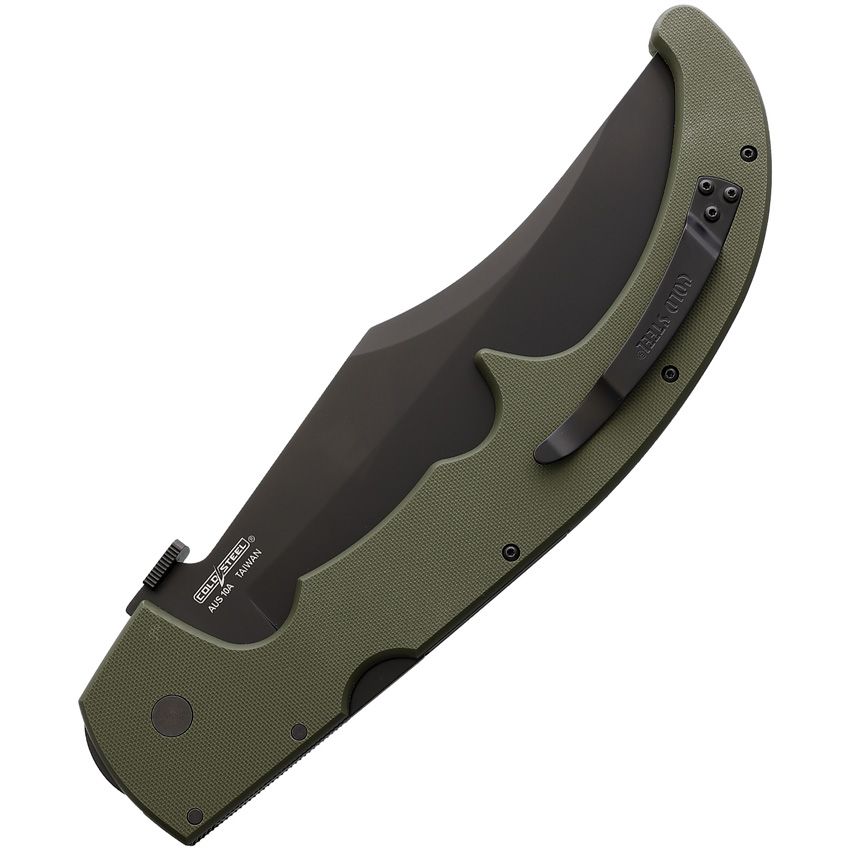 Cold Steel XL Espada 7.5" AUS10A Black/OD Green G10 Folding Knife CS62MGCODBK