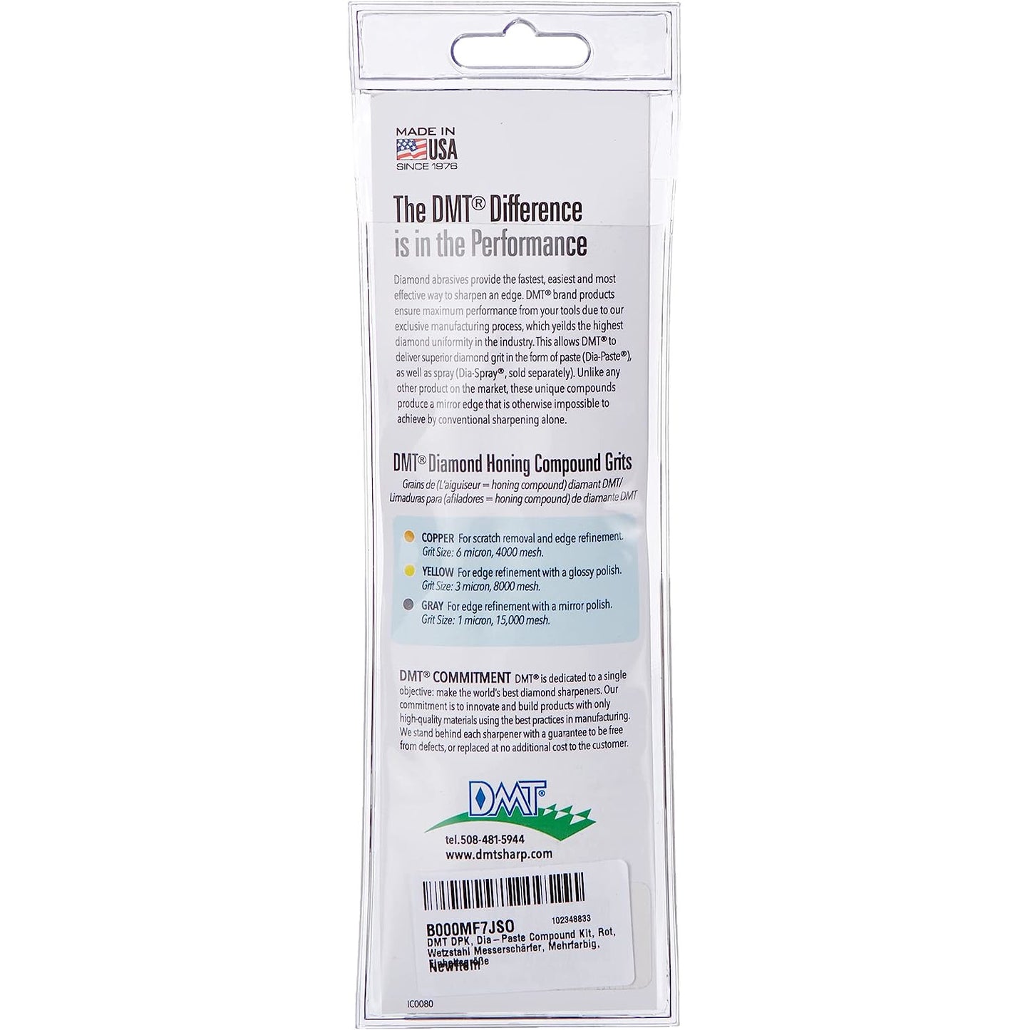 DMT Dia-Paste Diamond Compound 1,3,6 Micron Kit DPK