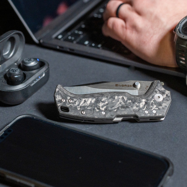 Cold Steel Engage Limited Edition 3.5" CTS XHP Atlas Lock Carbon Fiber Folding Knife FL-35DPLC-XC