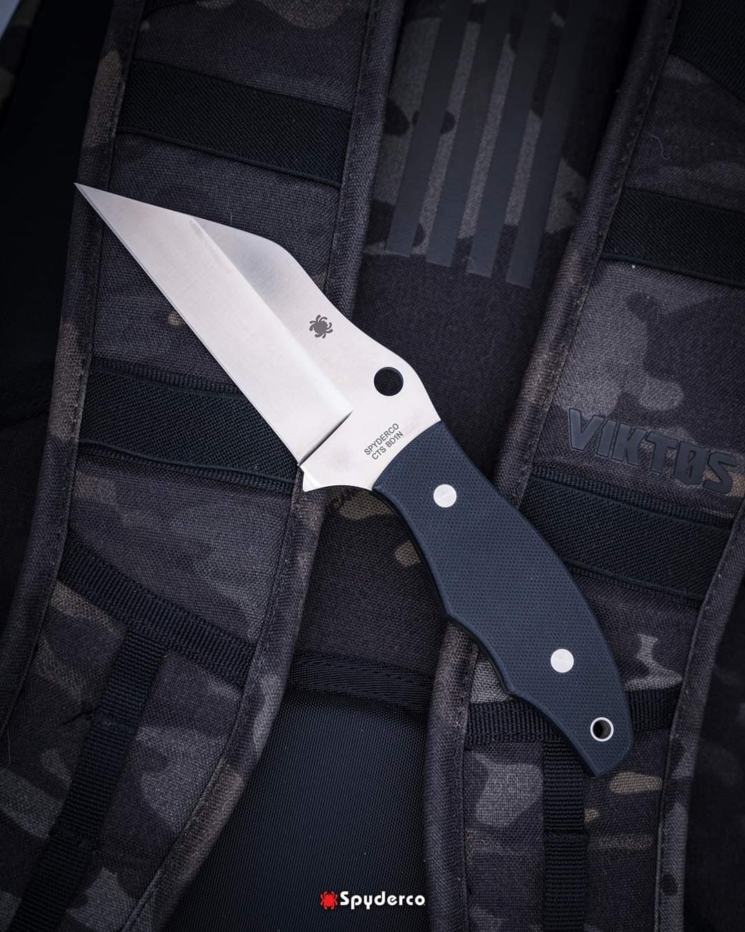 Spyderco Ronin 2 CTS BD1N G-10 Fixed Blade Knife FB09GP2