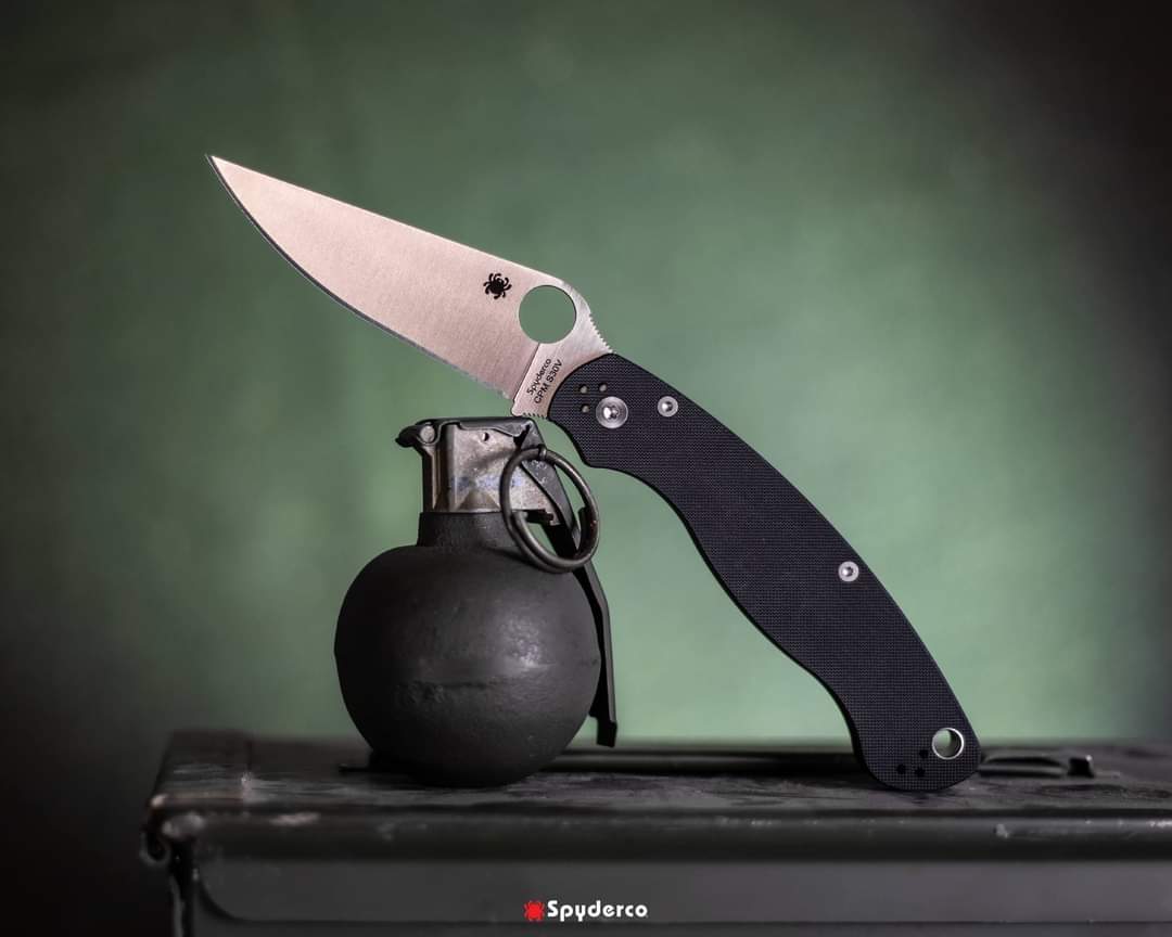 Spyderco Military 2 4" S30V G-10 Folding Knife C36GP2