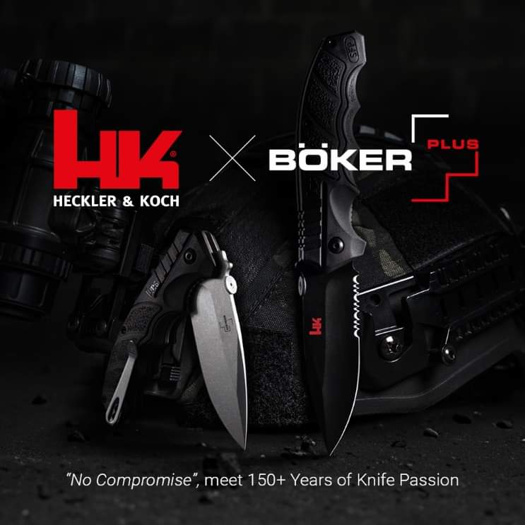Heckler & Koch SFP Tactical Folder 3.62" D2 Stonewash Folding Knife