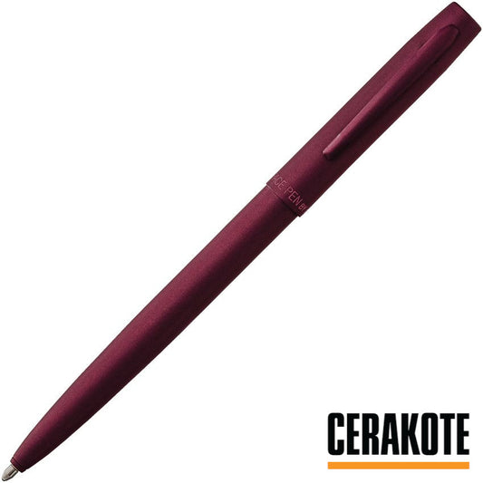 Fisher Cerakote Cap-O-Matic Space Pen Black Cherry Retractable Pen - Made in USA