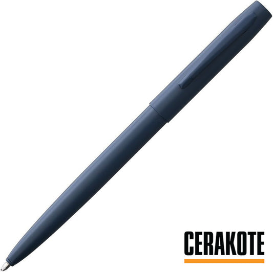 Fisher Cerakote Cap-O-Matic Space Pen Elite Navy Blue Retractable Pen - Made in USA