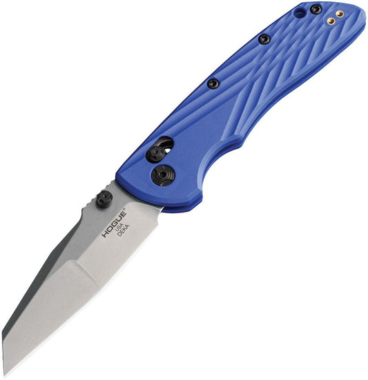 Hogue Deka ABLE 3.25" CPM Magnacut Wharncliffe Blue FRN Folding Knife