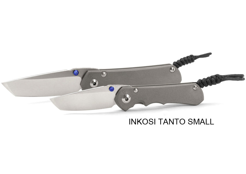 Chris Reeve Small Inkosi Tanto 2.8" CPM Magnacut Titanium Folding Knife SIN-1042
