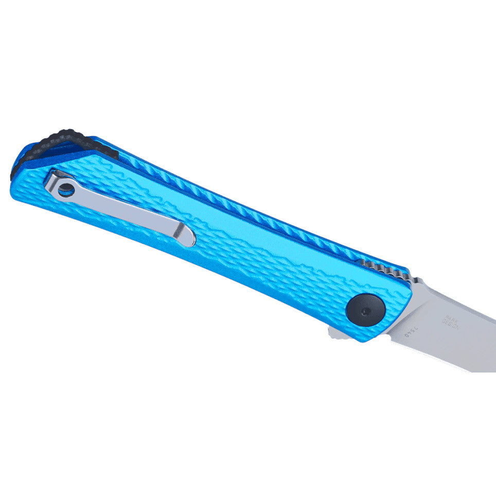 CRKT Kalbi 3.28" Acuto 440 IKBS Blue Aluminum Folding Knife - Jeff Park Design - 7540