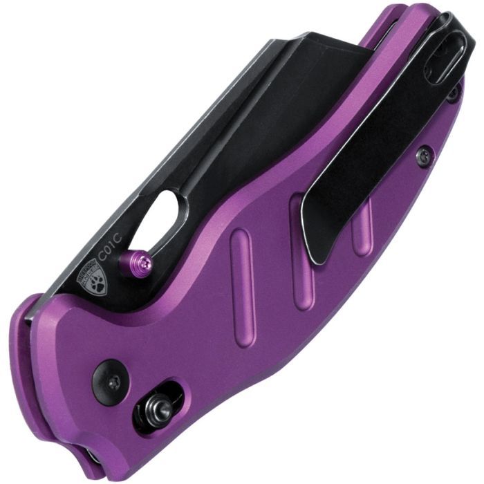 Kizer Sheepdog C01C Clutch-Lock 3.15" 154CM Purple Aluminum Folding Knife V4488AC1