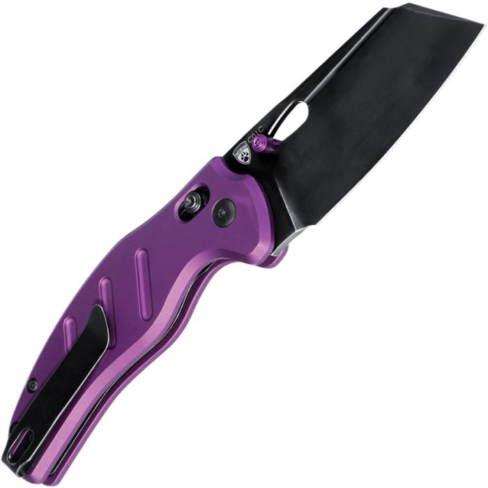 Kizer Sheepdog C01C Clutch-Lock 3.15" 154CM Purple Aluminum Folding Knife V4488AC1