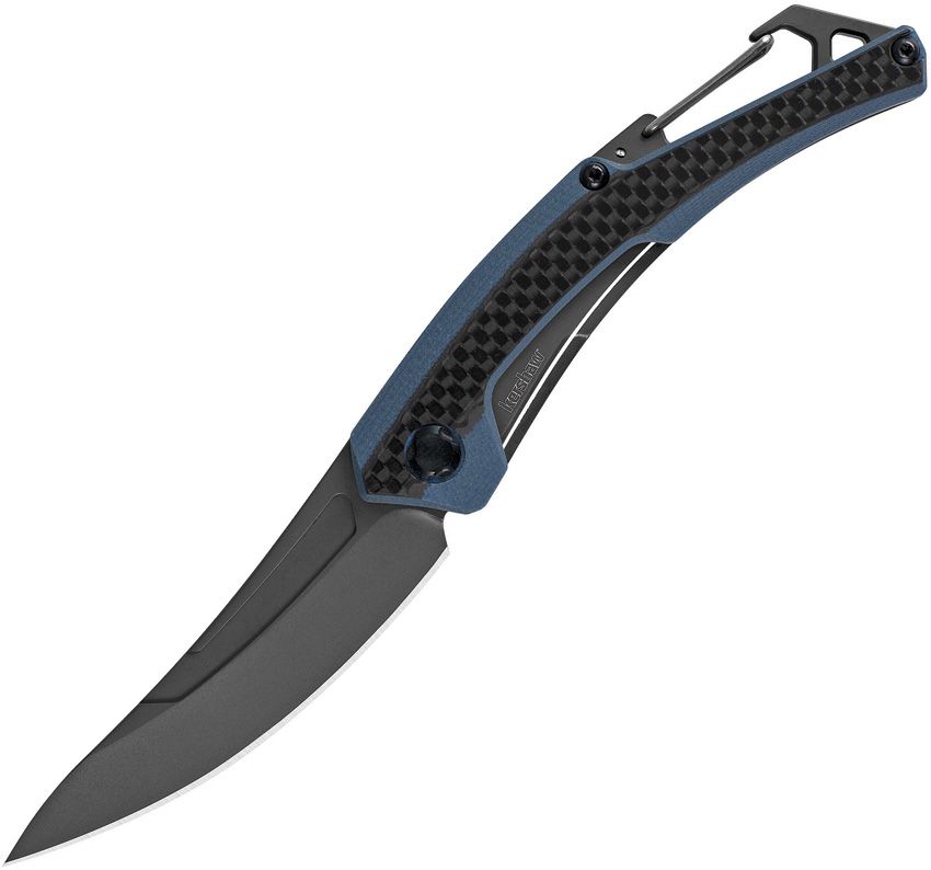 Kershaw Reverb XL 3.25" PVD Blue G10 Carbon Fiber Folding Knife 1225