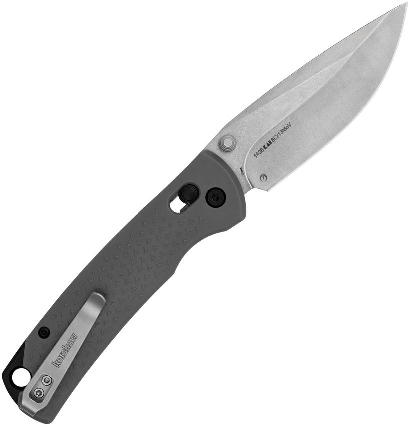 Kershaw Sequence 3.38" 8Cr13MoV Stonewashed DuraLock KVT Gray GFN Folding Knife 1426