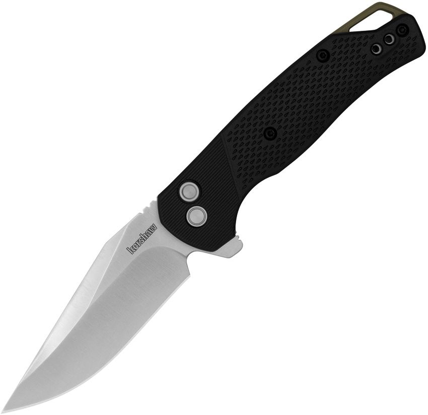 Kershaw Runoff 3.1" 8Cr13MoV Button-Lock KVT Black GFN Folding Knife 1429