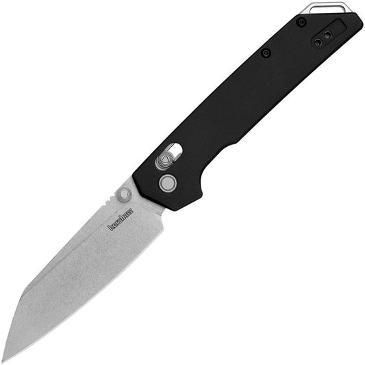 Kershaw Iridium Reverse Tanto 3.4" D2 Black DuraLock KVT Aluminum Folding Knife 2038R