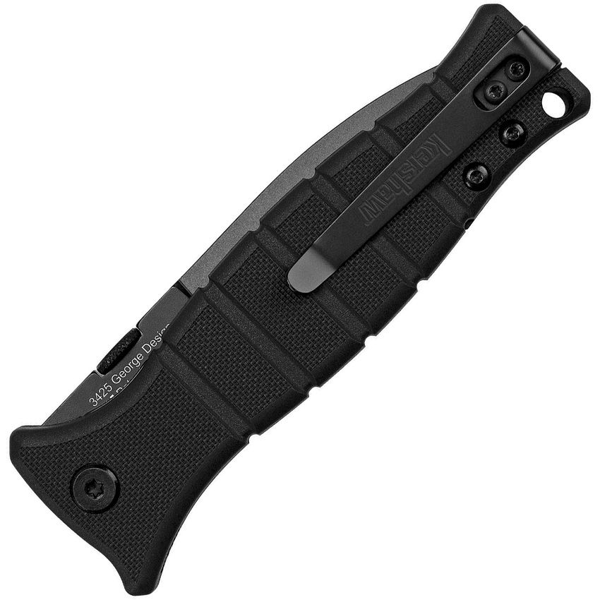 Kershaw XCOM 3.6" 8Cr13MoV Black Folding Knife by Les George