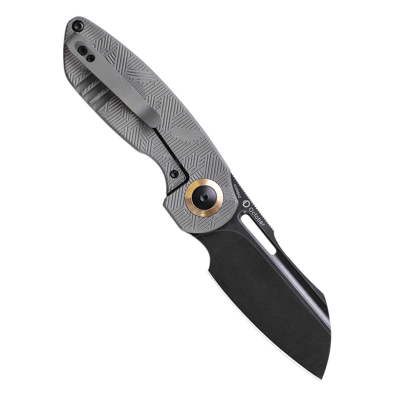 Kizer October 2.93" CPM-20CV Black Titanium Folding Knife Ki3569A2