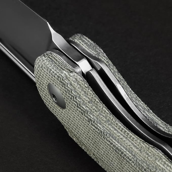 Kizer Kobold 2.0 3.66" 154CM Stonewashed Micarta Folding Knife by Sebastian Irawan V3542.2C1