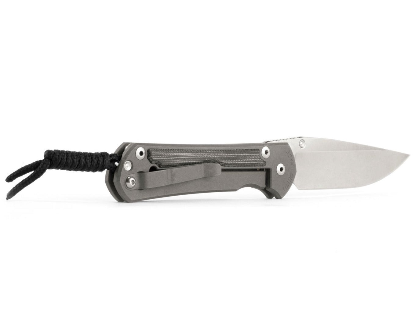 Chris Reeve Large Sebenza 31 Black Canvas Micarta 3.61" CPM Magnacut Titanium Folding Knife L31-1200