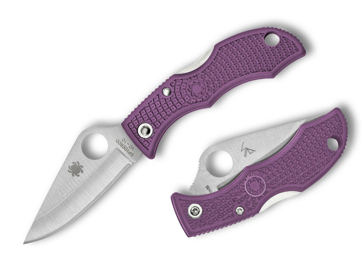 Spyderco Ladybug 1.94" VG-10 Purple FRN Folding Knife LPRP3