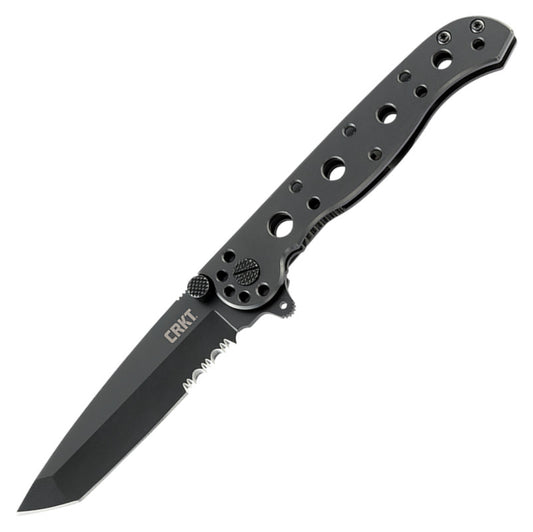 CRKT M16-10KS 3.06" Tanto Serrated Carson Flipper Framelock Folding Knife - Kit Carson Design
