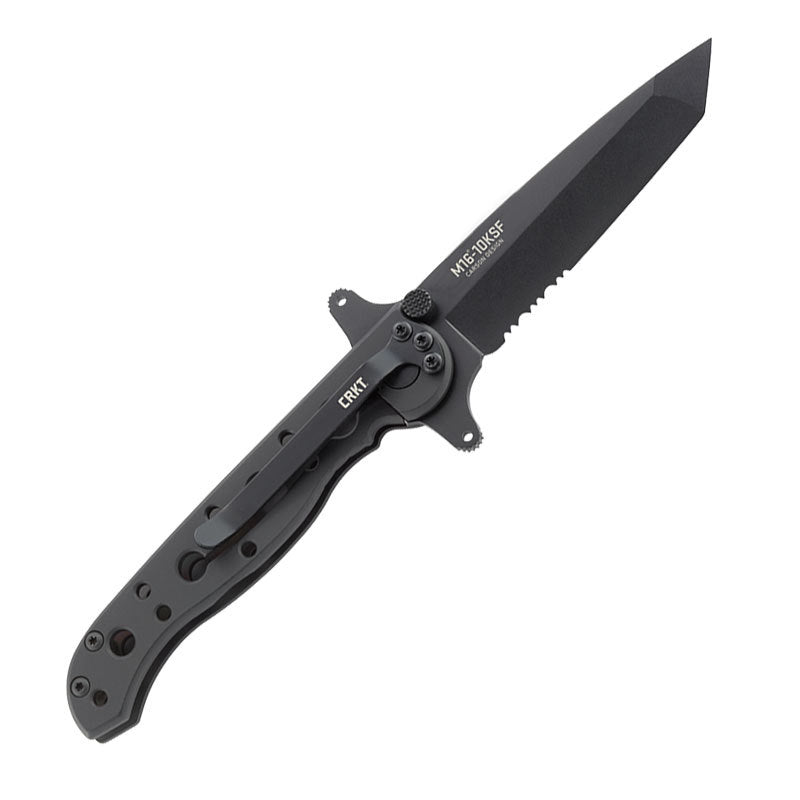 CRKT M16-10KSF 3" Carson Flipper Tanto Folding Knife - Kit Carson Design