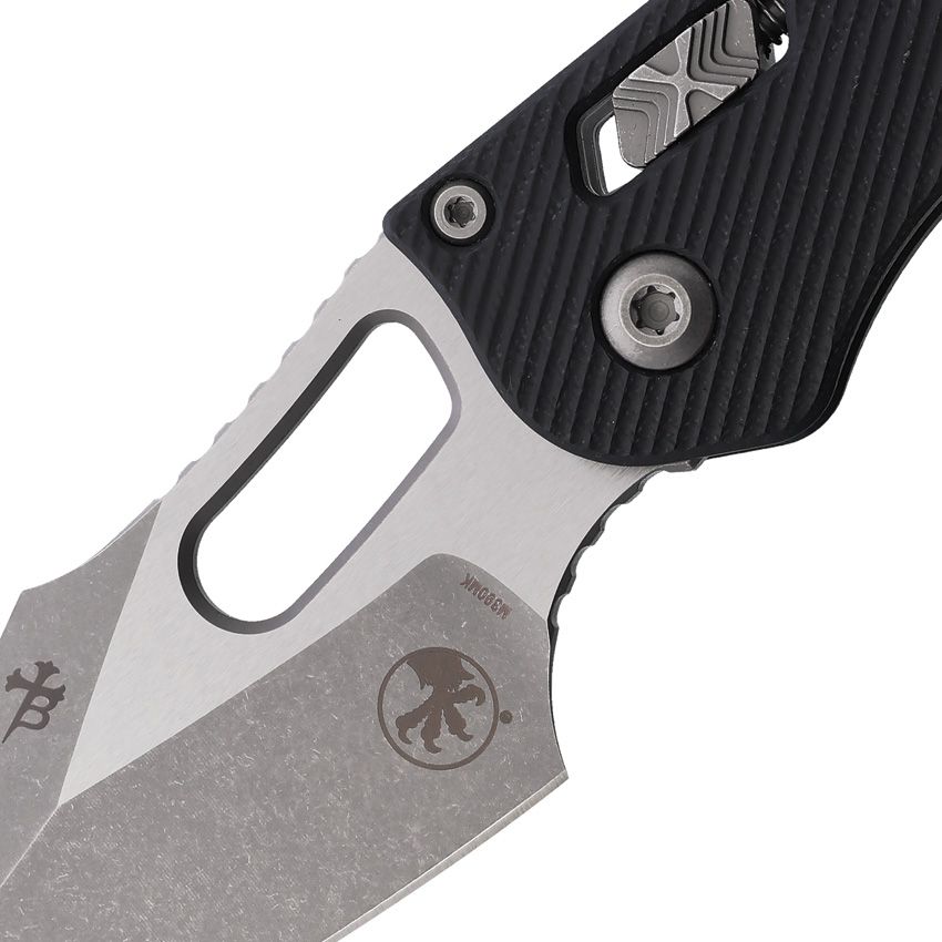 Microtech Stitch Ram-Lok 3.7" M390MK Apocalyptic Black Fluted G10 Folding Knife