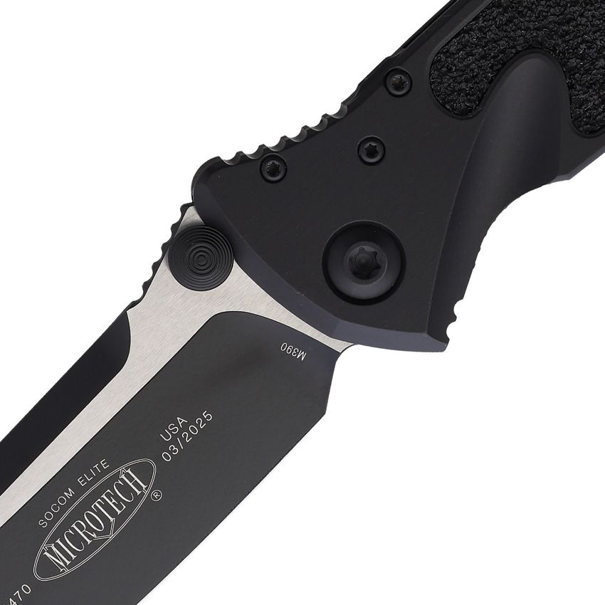 Microtech SOCOM Elite S/E 4" M390MK Two-Tone Black Aluminium Folding Knife