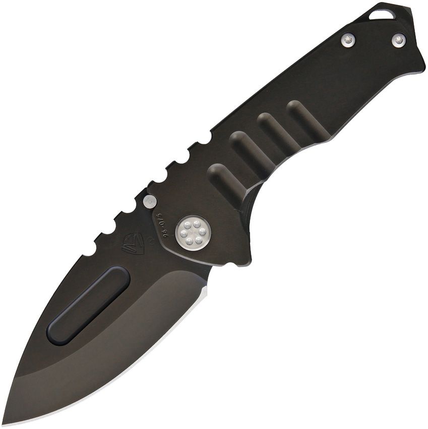 Medford Praetorian Genesis T 3.4" CPM 3V PVD Black Titanium Folding Knife