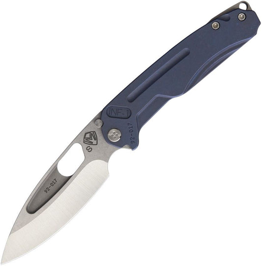 Medford Infraction 3.625" S45VN Blue Titanium Folding Knife