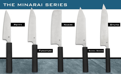 Spyderco Murray Carter Minarai Gyuto 10.13" CTS BD1N Kitchen Knife K19PBK - Made in Seki, Japan