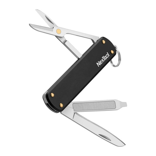 NexTool Mini Multi Functional Pocket Knife Black Aluminium