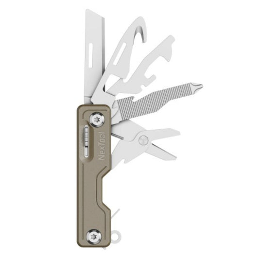 NexTool Compact Multi-Tool Knife with 10 Functions Khaki