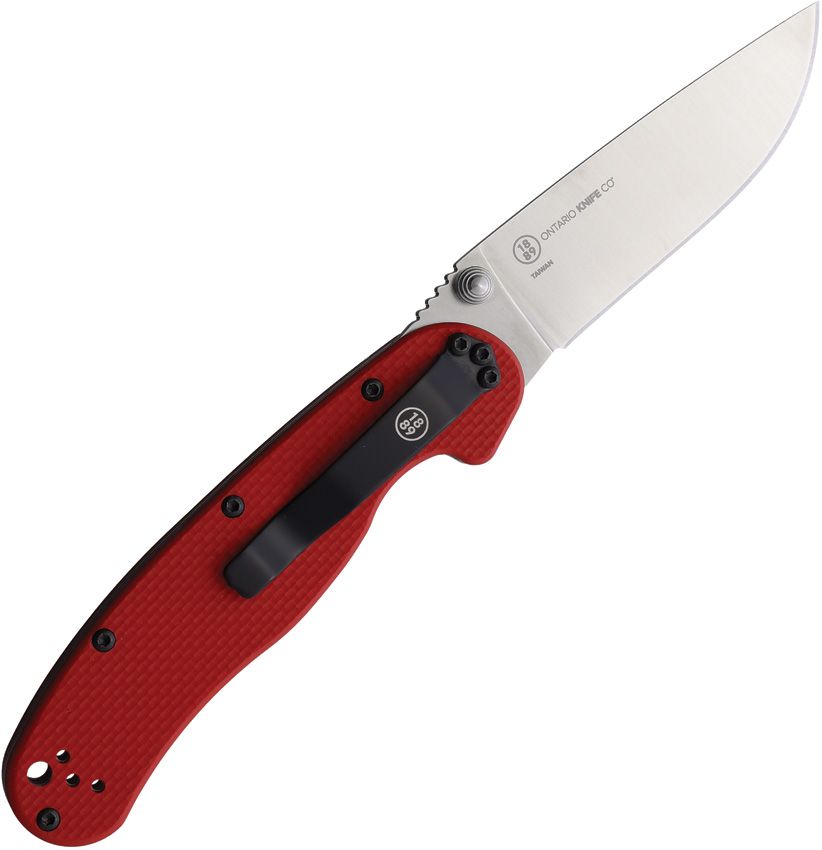 Ontario Knife Company RAT II 3" CPM S35VN Red G10 Folding Knife 8064