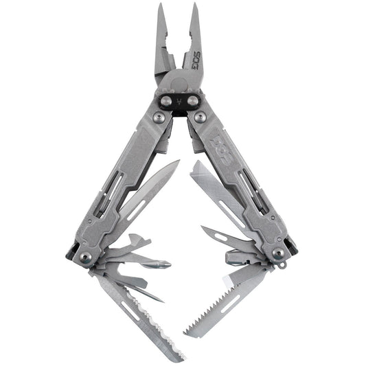 SOG PowerAccess Deluxe Stonewash 21-Tool Multi-Tool with Bit Kit and Sheath