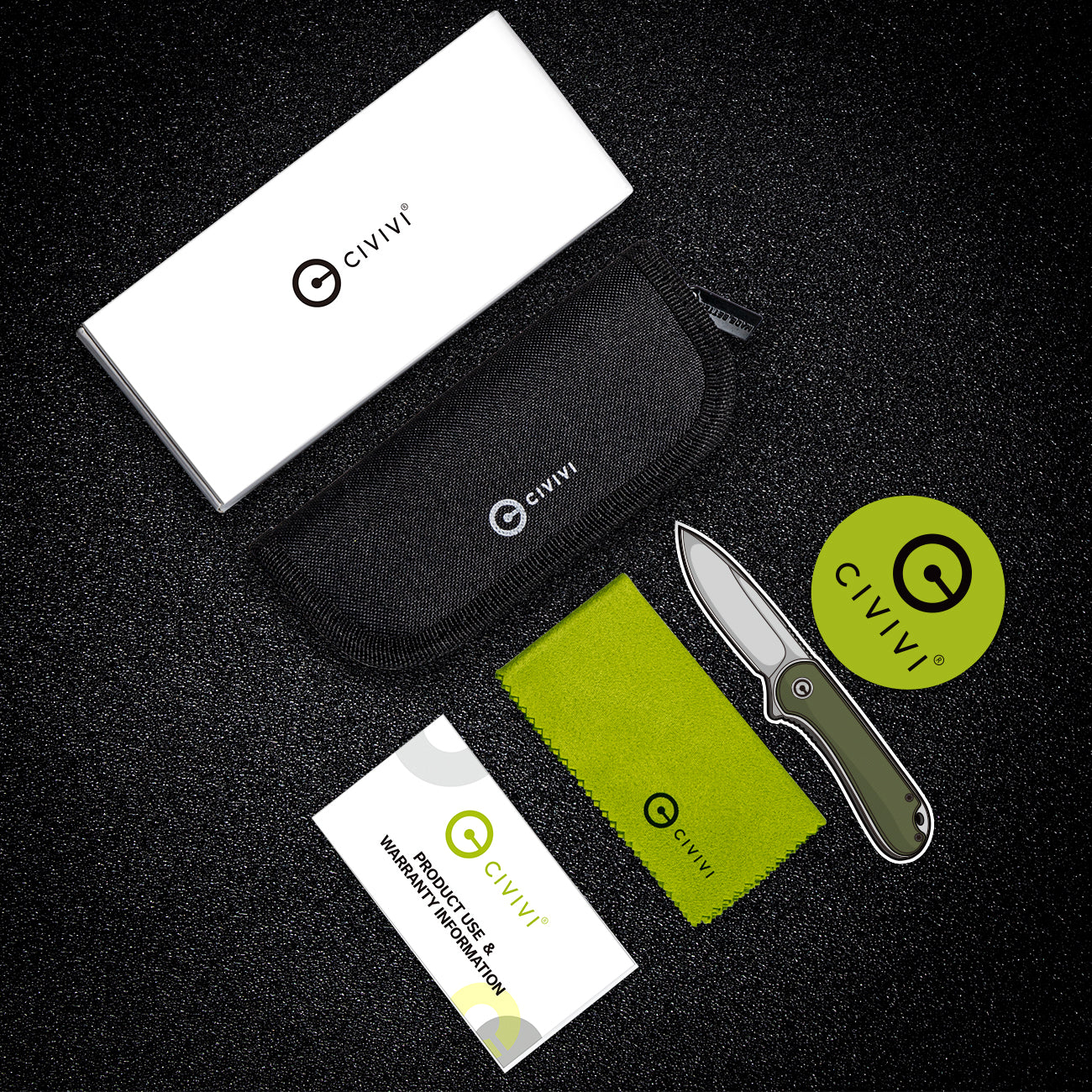 Civivi Mini Praxis 2.98" Black Damascus Guibourtia Wood Folding Knife C18026C-DS1