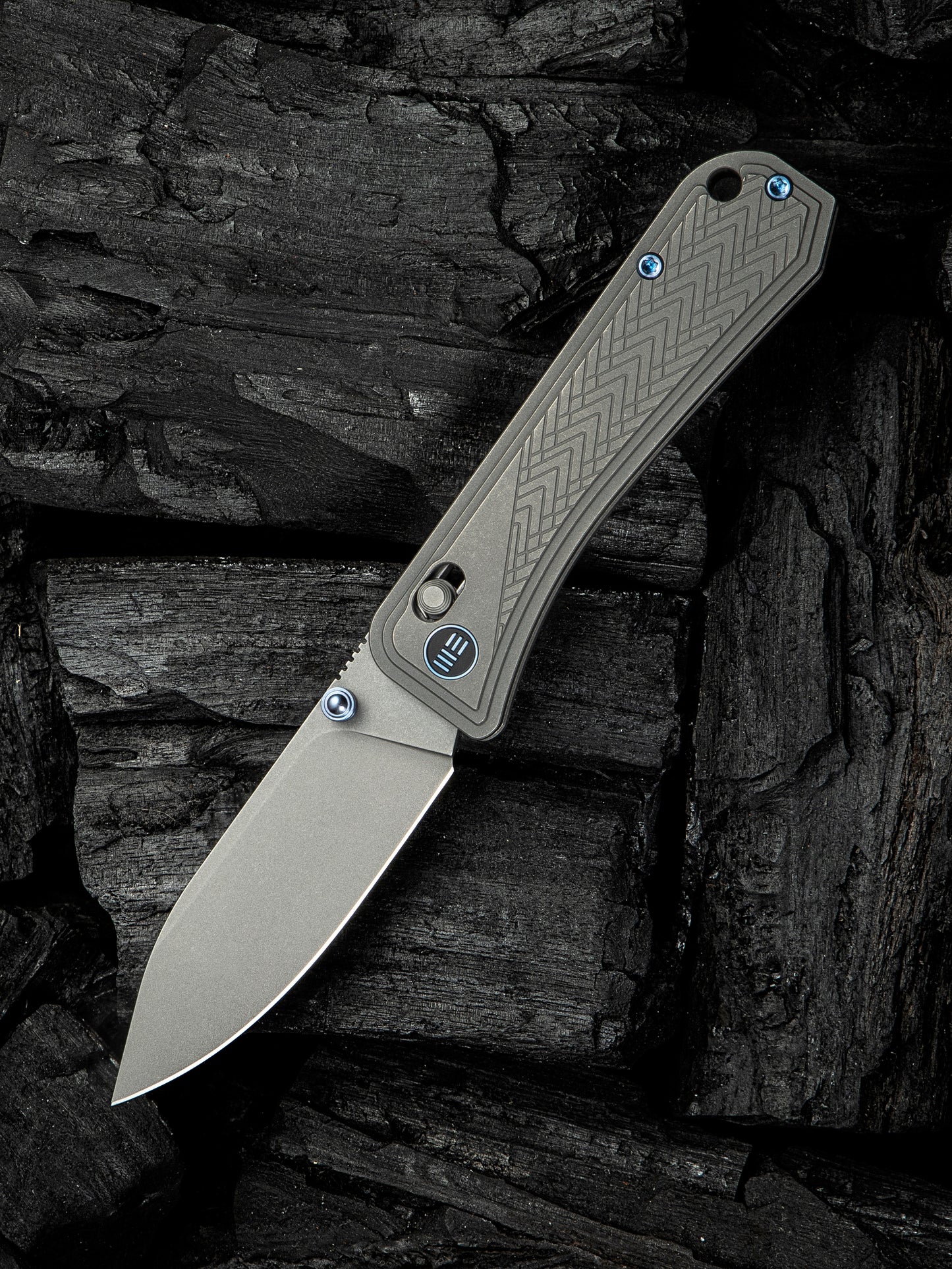 WE Knife Bougie Banter 2.91" CPM S45VN Gray Titanium Folding Knife WE24009-2