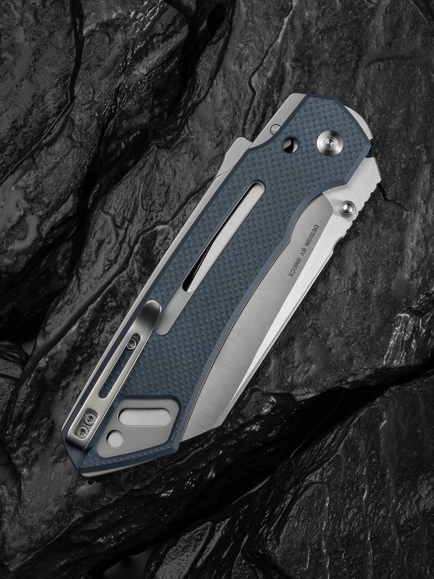 Civivi Buster FG 4.2" Nitro-V Neutral Blue G10 Folding Knife by Snecx C24052-2