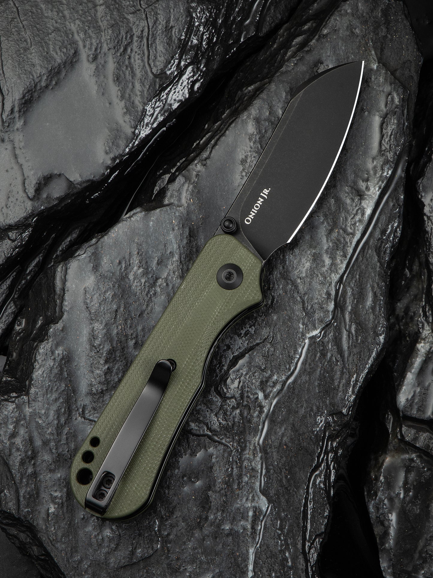 Civivi Crabby 2.7" Sandvik 14C28N OD Green G10 Folding Knife by Ken Onion Jr C24055-1