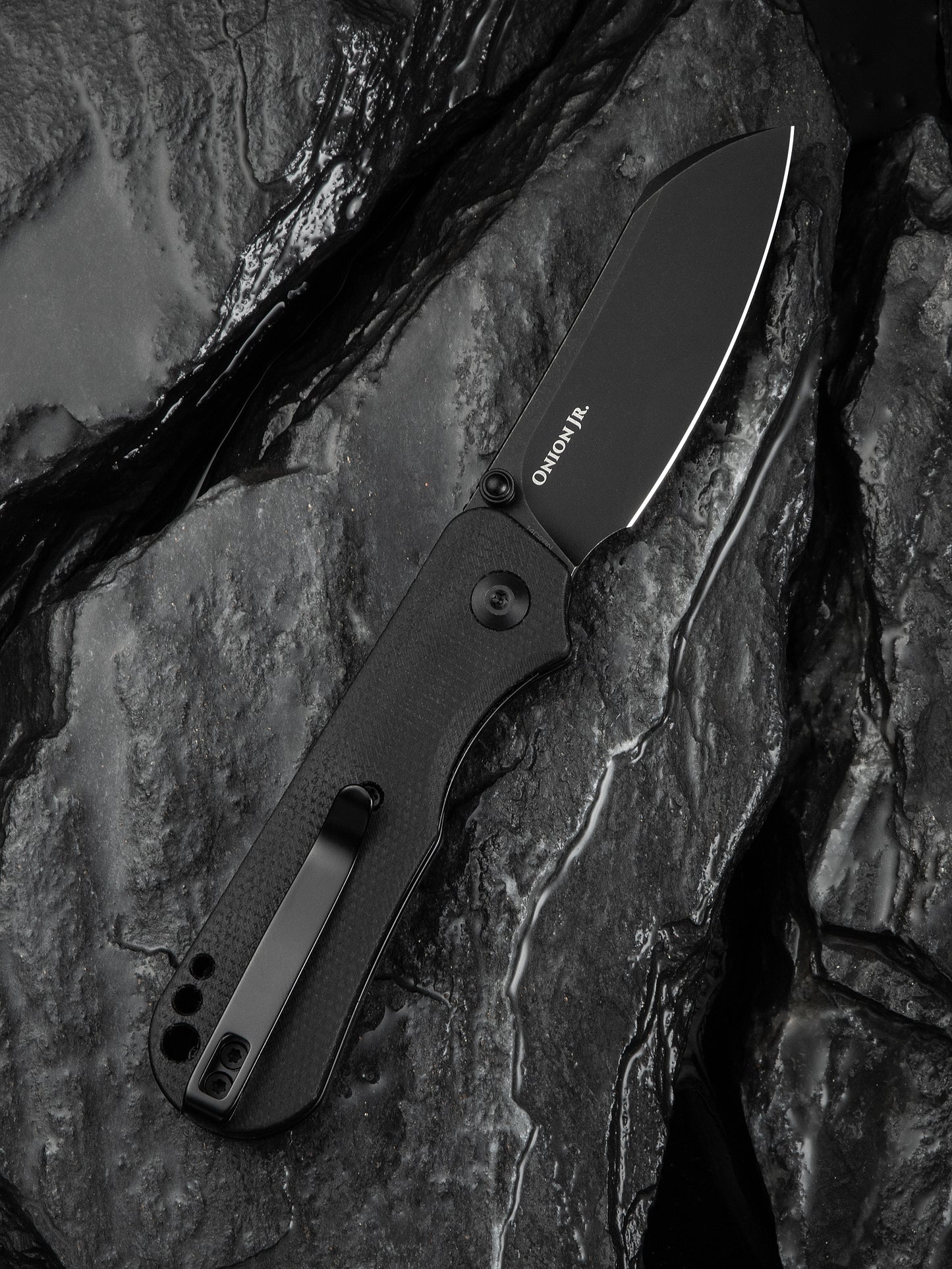 Civivi Crabby 2.7" Sandvik 14C28N Black Canvas Micarta Folding Knife by Ken Onion Jr C24055-3